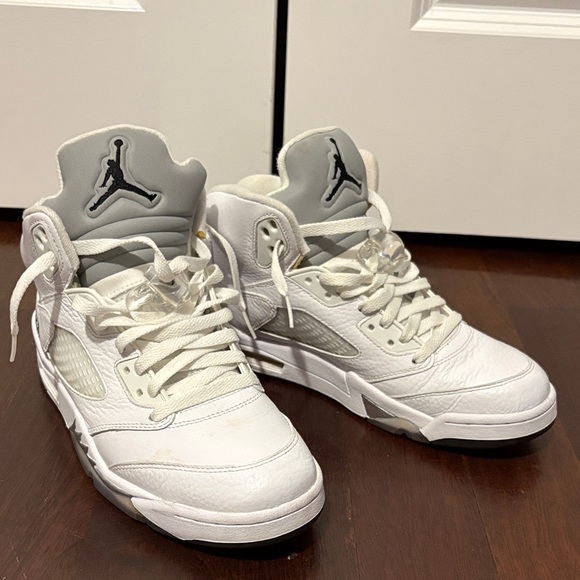 Jordan Other - Air Jordan 5 white metallic 5s (2015)
